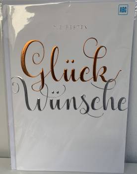 Die besten Glückwünsche - Glückwünschkarte  XXL