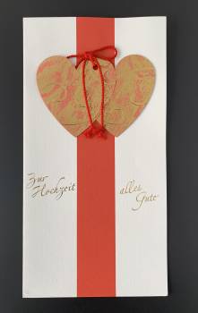 Zur Hochzeit alles Gute - Glückwünschkarte  XL