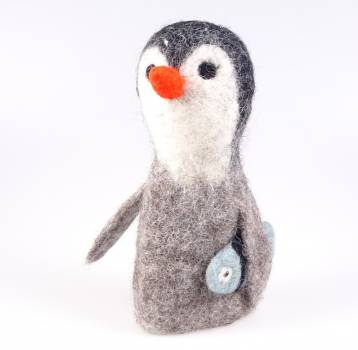 Eierwärmer Pinguin aus Filz, Fair Trade