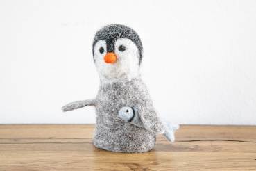 Preview: Eierwärmer Pinguin aus Filz, Fair Trade