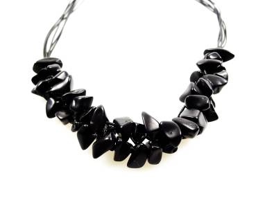 Tagua Kette Rakikorto schwarz, Fair Trade Kolumbien
