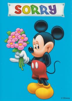 Mickey sagt Sorry - Postkarte