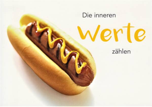 Die inneren Werte zählen - Postkarte