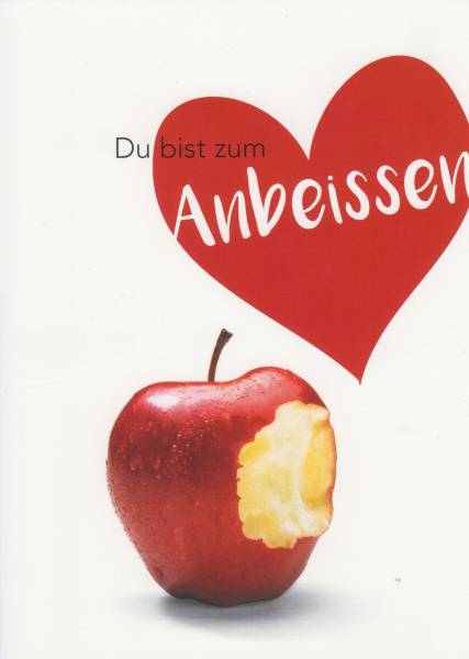 Du bist zum Anbeissen - Postkarte
