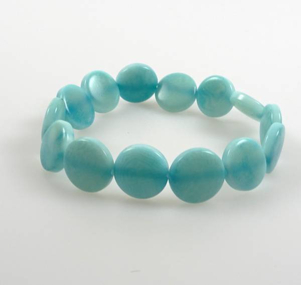 Pepitta - Fichipu Tagua Armband, hell-türkis - Fair Trade