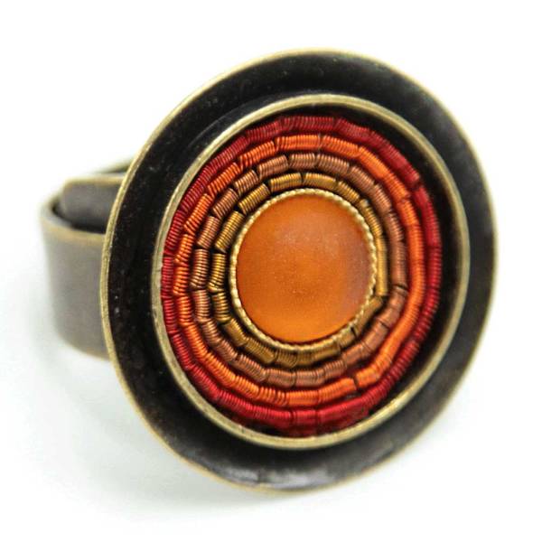 Fingerring India Antik -sunset- made in Germany