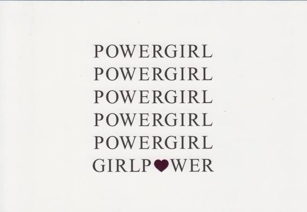 POWERGIRL...GIRLPOWER - Postkarte