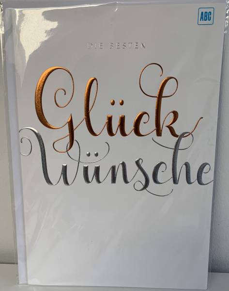 Die besten Glückwünsche - Glückwünschkarte  XXL