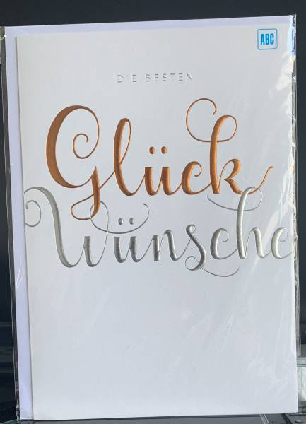 Die besten Glückwünsche - Glückwünschkarte  XXL
