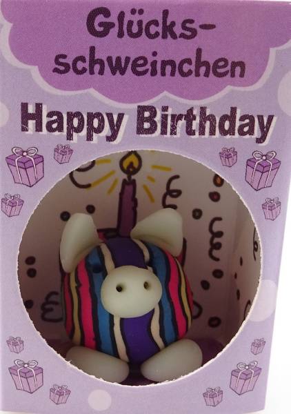Happy Birthday Glücks-Schweinchen