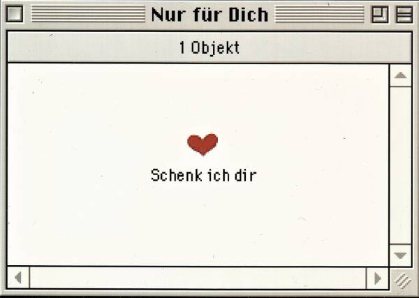 (Herz) Schenk ich Dir - Postkarte