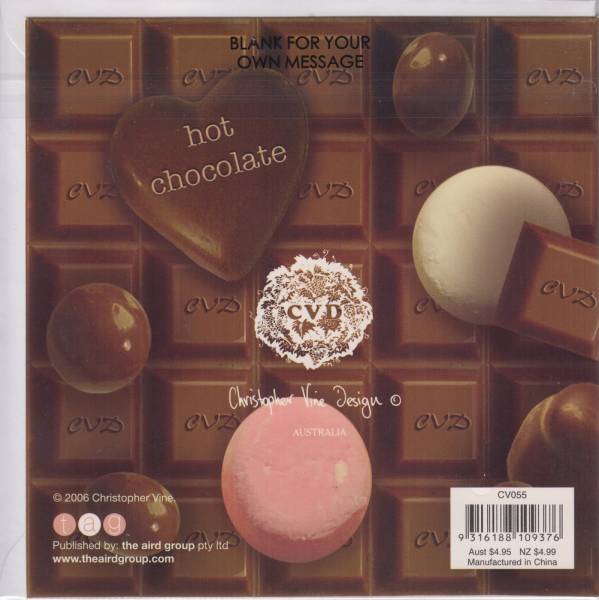 hot chocolate Glückwunschkarte - Christopher Vine Design