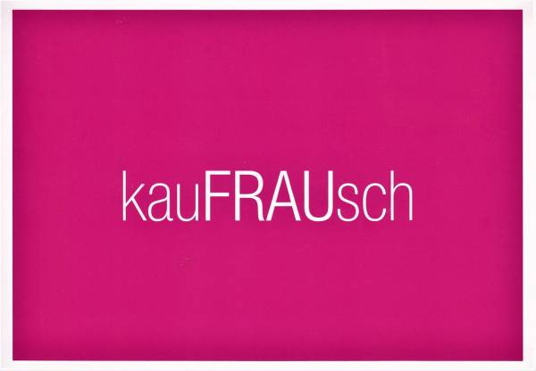 kauFRAUsch  - Postkarte