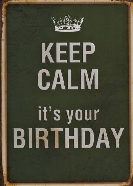 KEEP CALM it's your BIRTHDAY - Postkarte