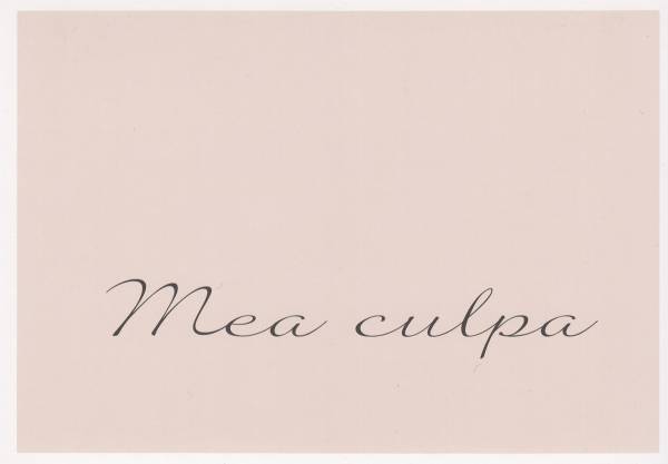 Mea culpa  - Postkarte