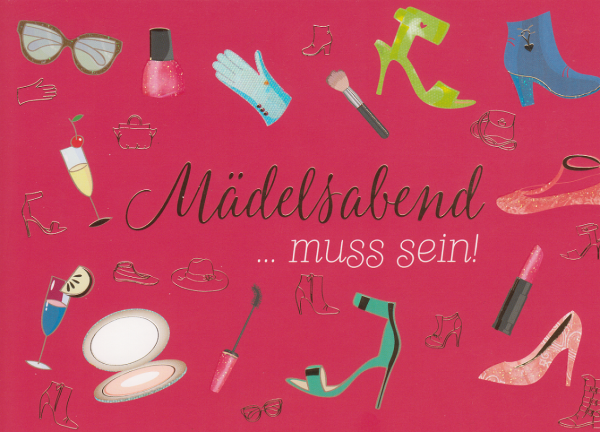 Mädelsabend...muss sein! - Postkarte