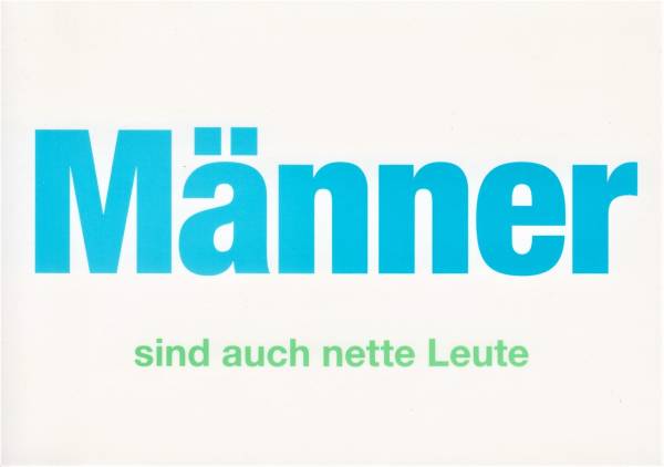 Männer sind auch nette Leute - Postkarte