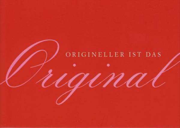 Origineller ist das Original - Postkarte