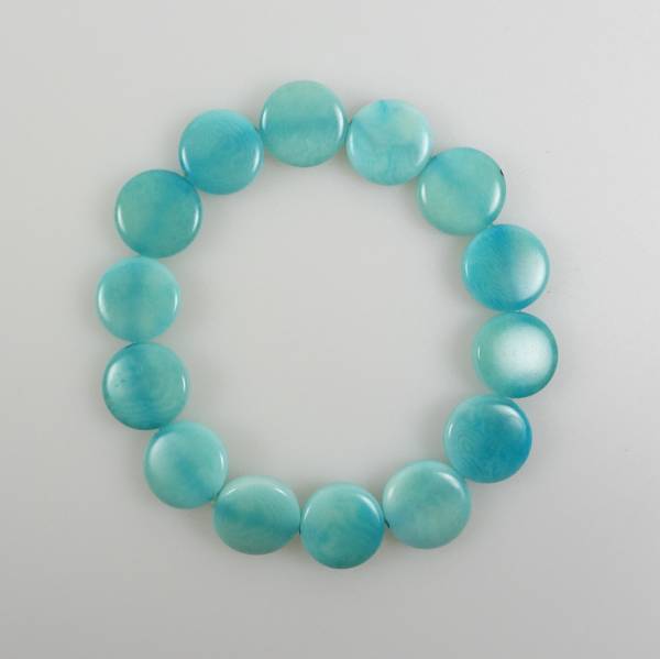 Pepitta - Fichipu Tagua Armband, hell-türkis - Fair Trade