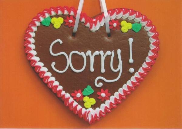 Sorry ! - Karte