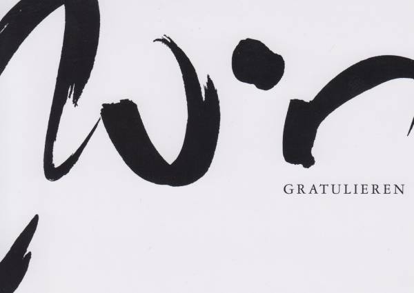 Wir GRATULIEREN - Glückwunschkarte