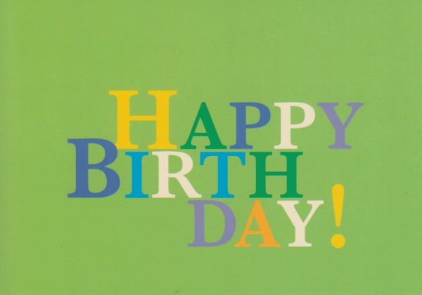 HAPPY BIRTHDAY - Postkarte