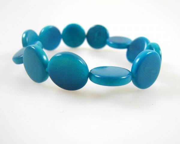 Pepitta Armband Türkis, gefertigt aus Tagua- Fair Trade